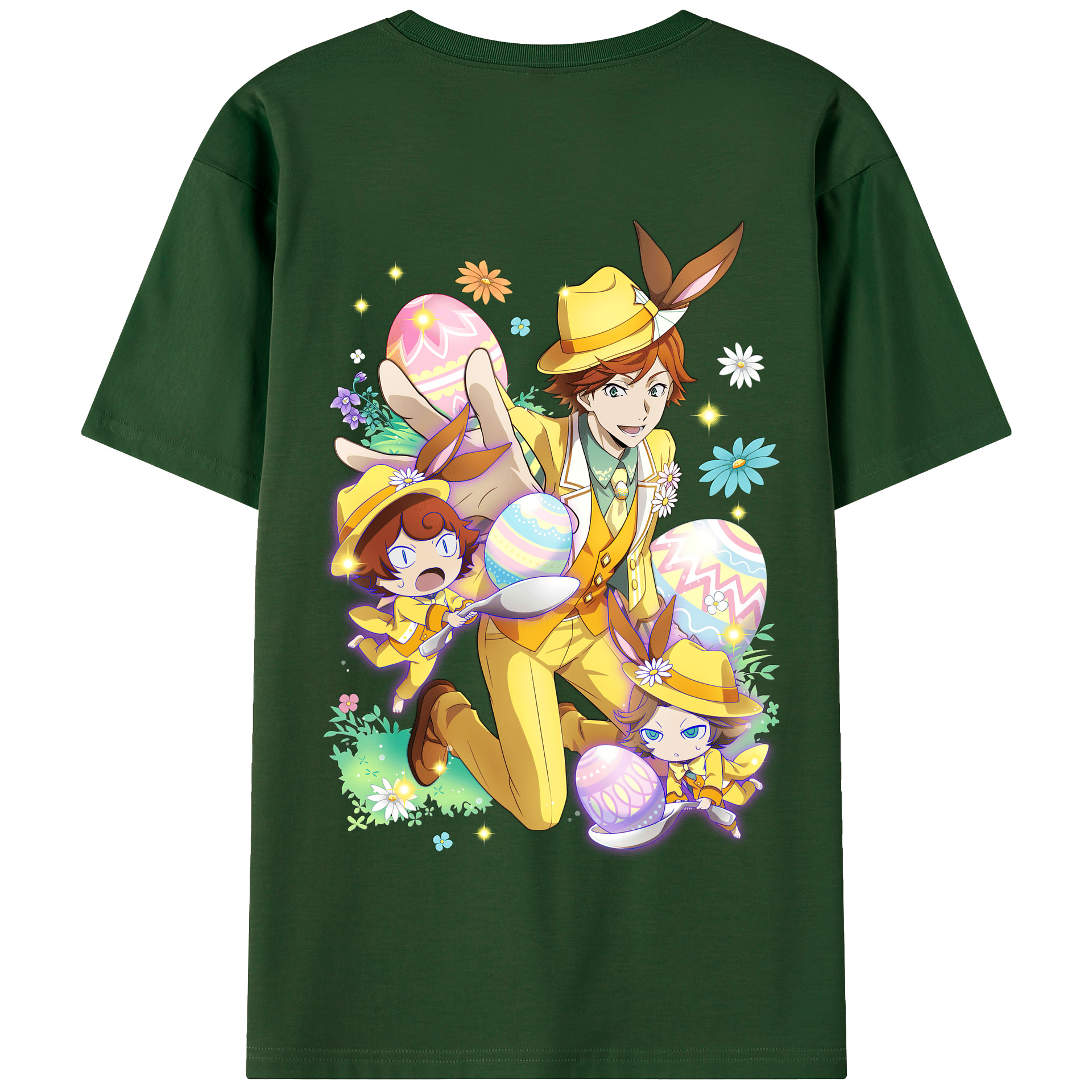 （画像用） 文豪ストレイドッグス Bungo Stray Dogs 綿100％半袖Tシャツ（背面プリント）